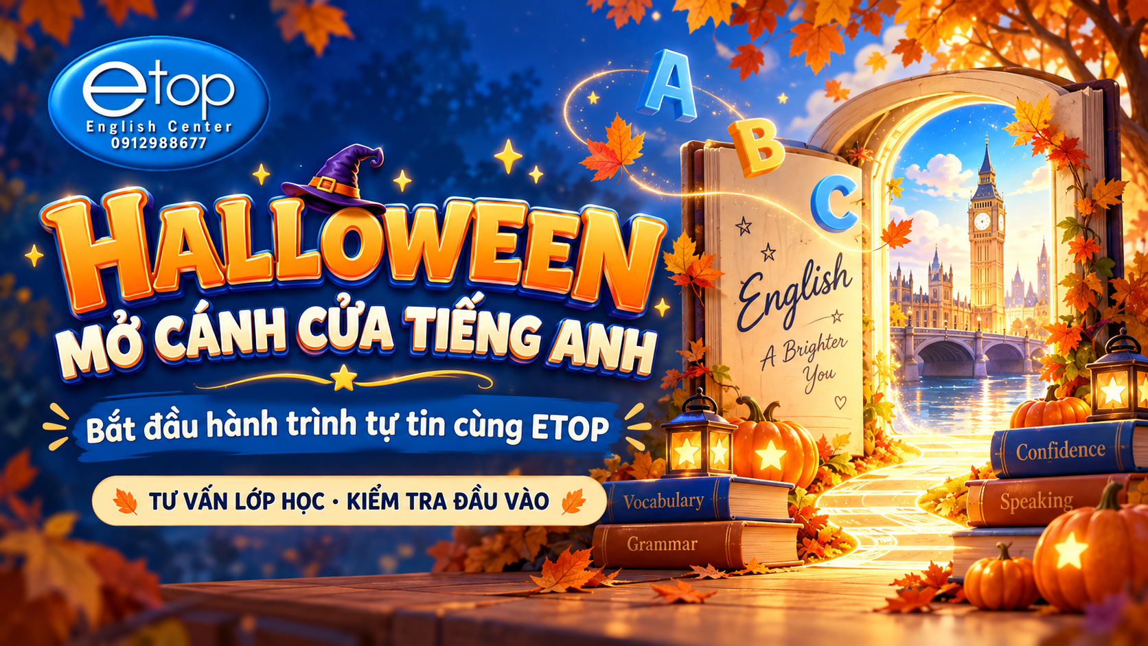 Halloween cùng ETOP – Mở cánh cửa tiếng Anh